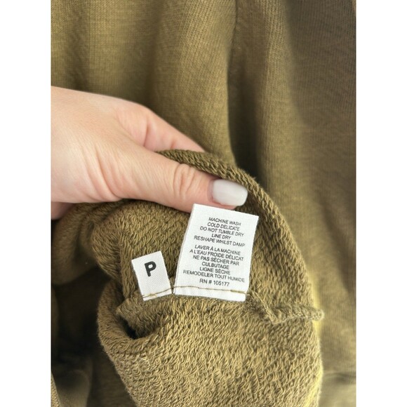 ULLA JOHNSON Philo Pullover Fatigue Green Puff Sleeves Pullover Size P X-Small - Picture 9 of 13